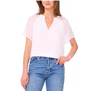 Women's Flutter Sleeve Top